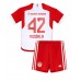 Maillot de foot Bayern Munich Jamal Musiala #42 Domicile vêtements enfant 2023-24 Manches Courtes (+ pantalon court)